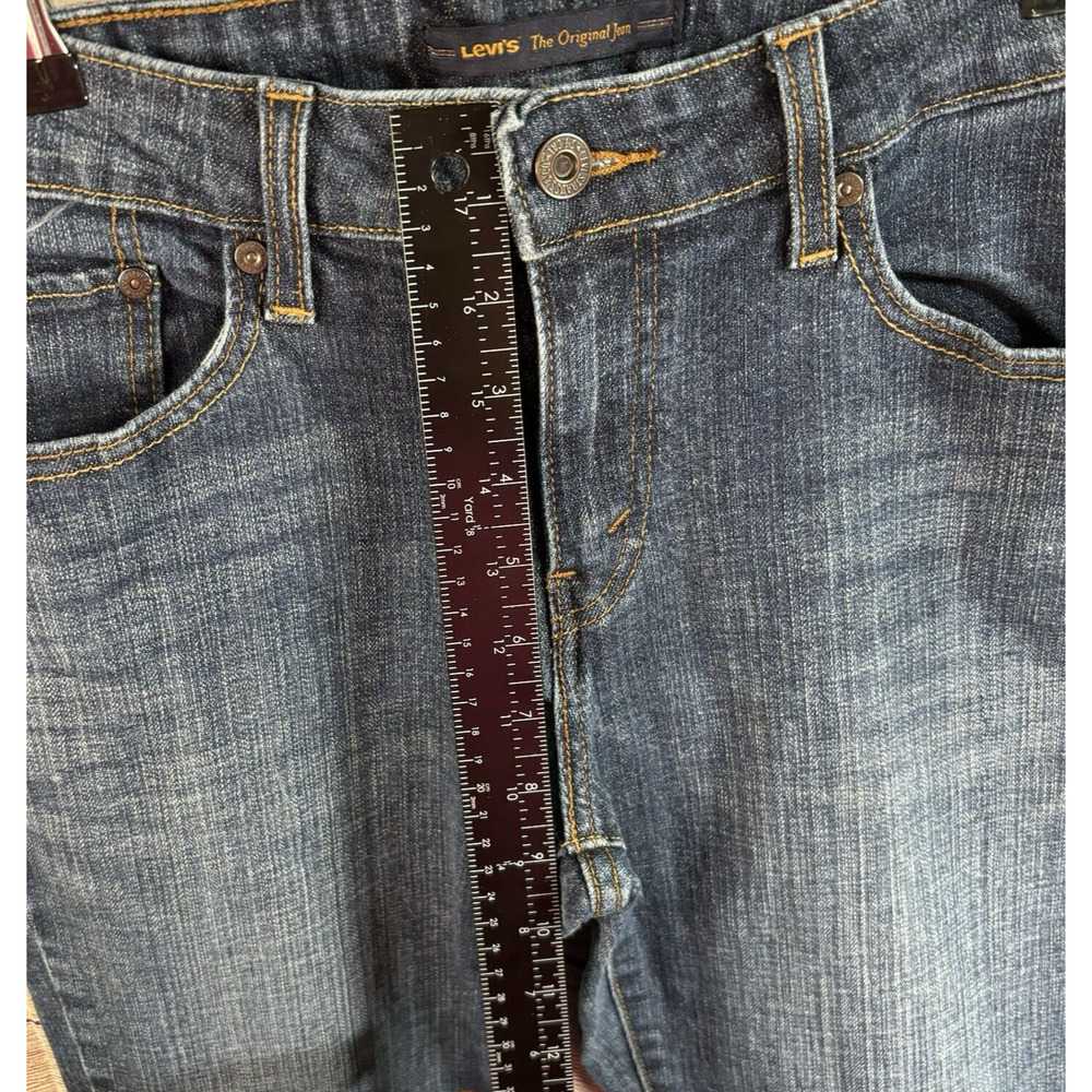 Levi’s Mid Rise Skinny Jeans Women's Size 8M Medium‎ Wash Blue Great Condition - Picture 9 of 12
